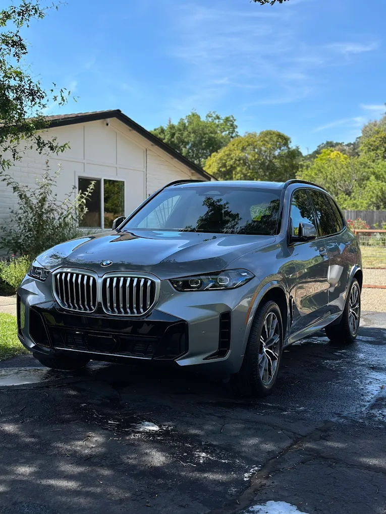 freshly detailed vehicle with a clean finish